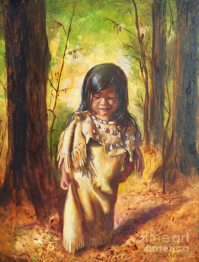 Lost In The Woods Painting by Karen Kennedy Chatham