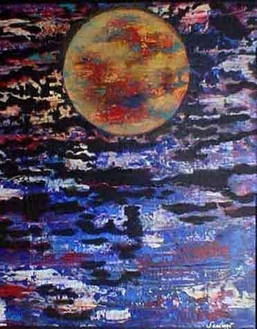 Lost Planet Painting by Adalardo Nunciato  Santiago