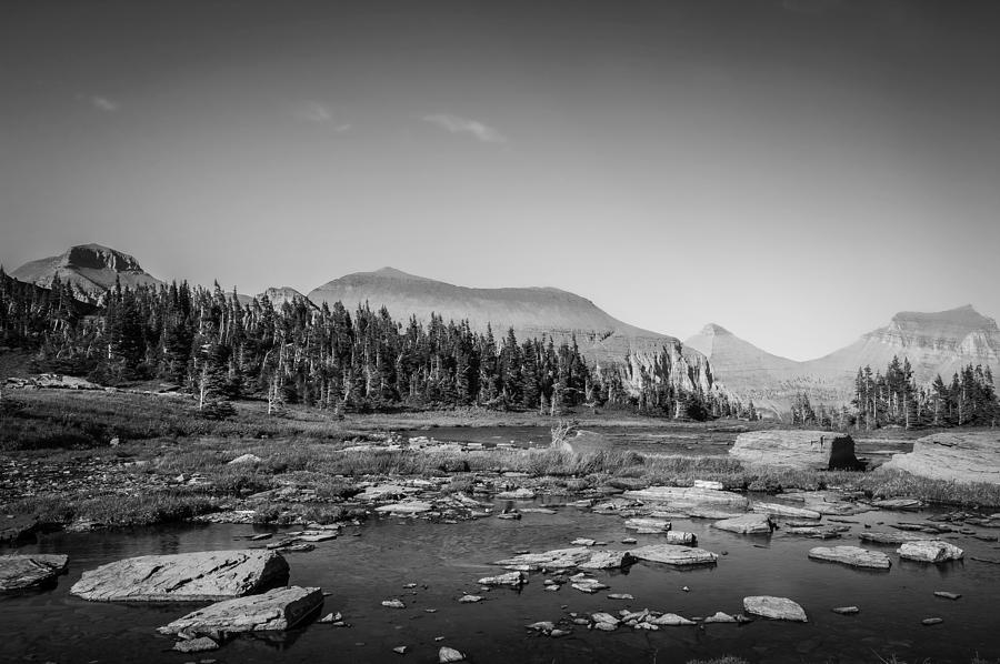 Lost Pond Glacier National Park BW Photograph by Rich Franco - Fine Art ...