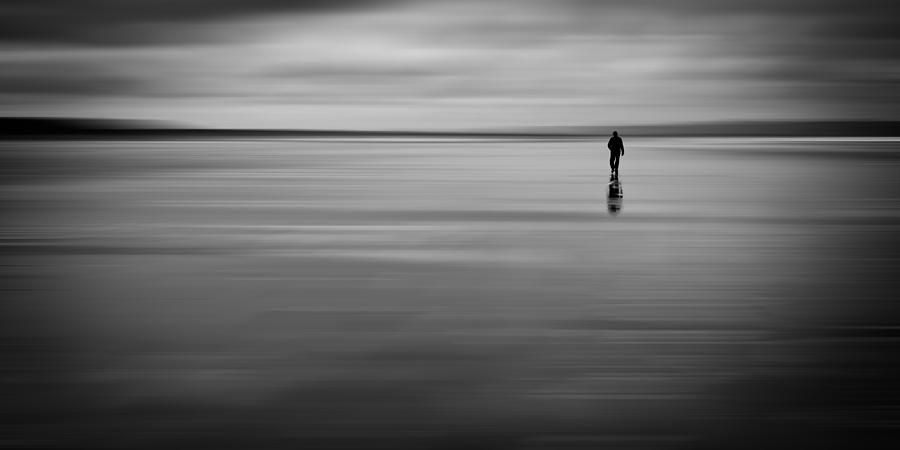 Black And White Photograph - Lost Souls 1M by Nigel R Bell