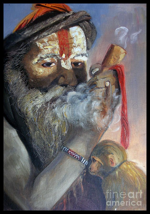 Sadhu Painting - Lost by Sushant Adiga