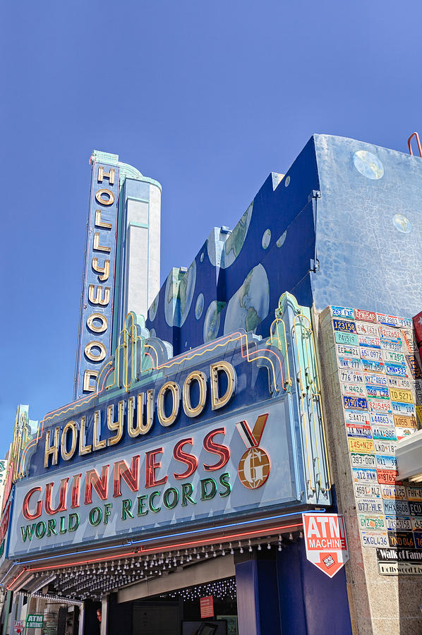 Hollywood Photograph - Lots of letters Hollywood Guinness World of Records by Scott Campbell