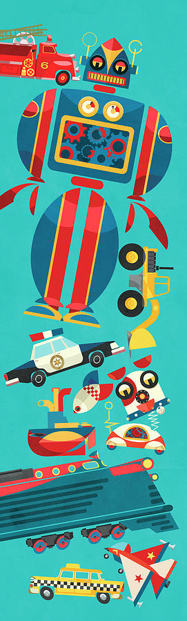 Lots Of Retro Mechanical Toys Photograph by Ikon Ikon Images