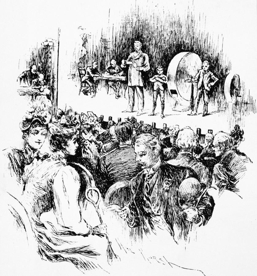 Lottery Drawing, 1890 Drawing by Granger