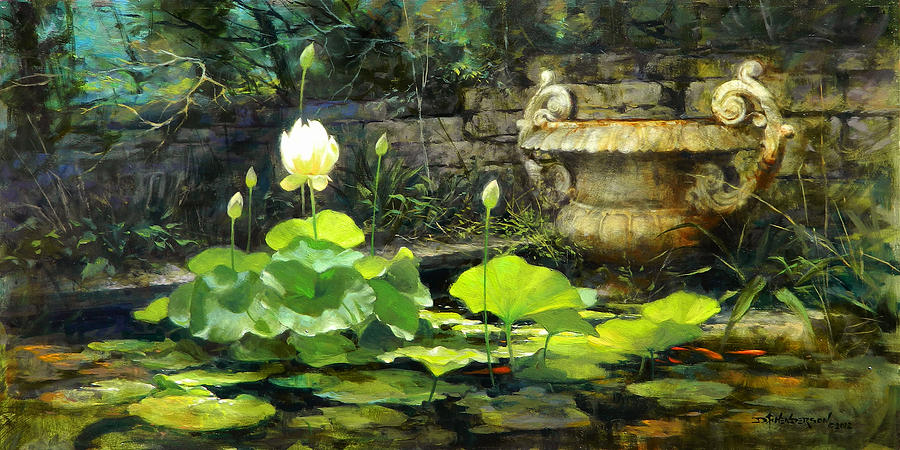 Lily Painting - Lotus by David Henderson