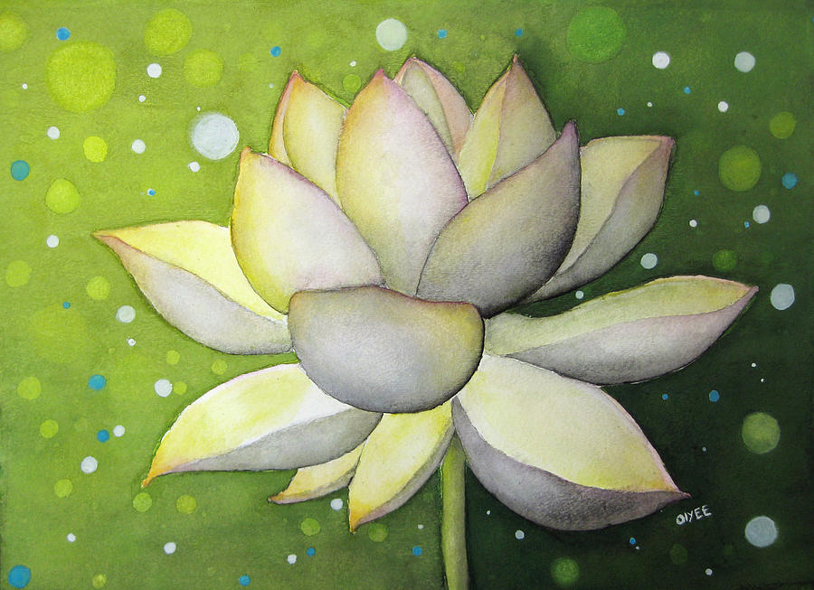 Flower Painting - Lotus Dream by Oiyee At Oystudio