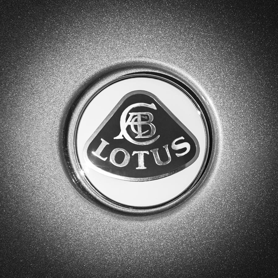 Lotus Emblem -0495bw Photograph by Jill Reger