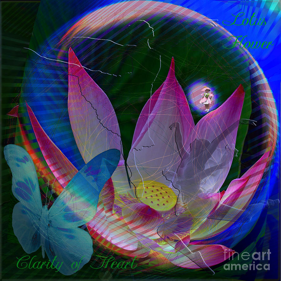Lotus Flower Energy Digital Art