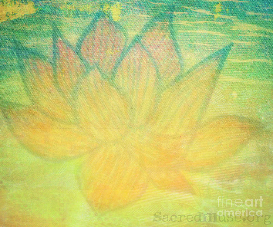 Lotus Flower Painting by Sacred Muse | Fine Art America