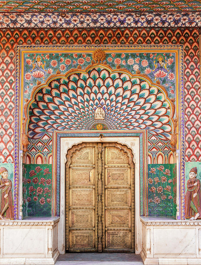 Lotus Gate In Jaipur City Palace Photograph by Hakat