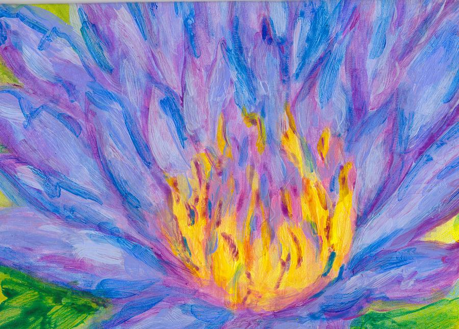 Lotus Painting by Hatin Josee
