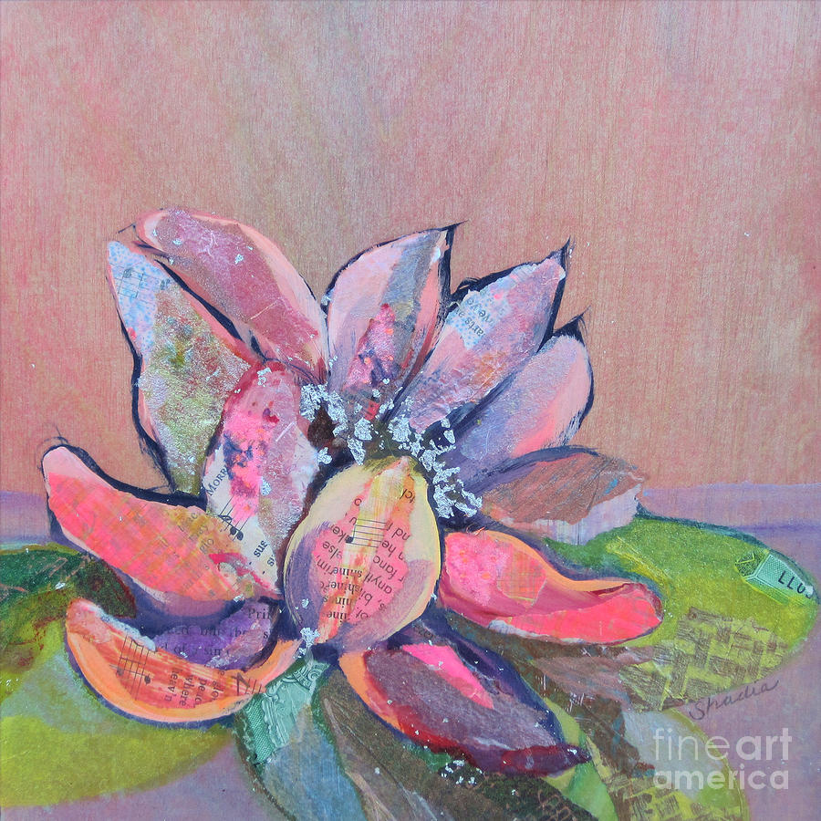 Nature Painting - Lotus IV by Shadia Derbyshire