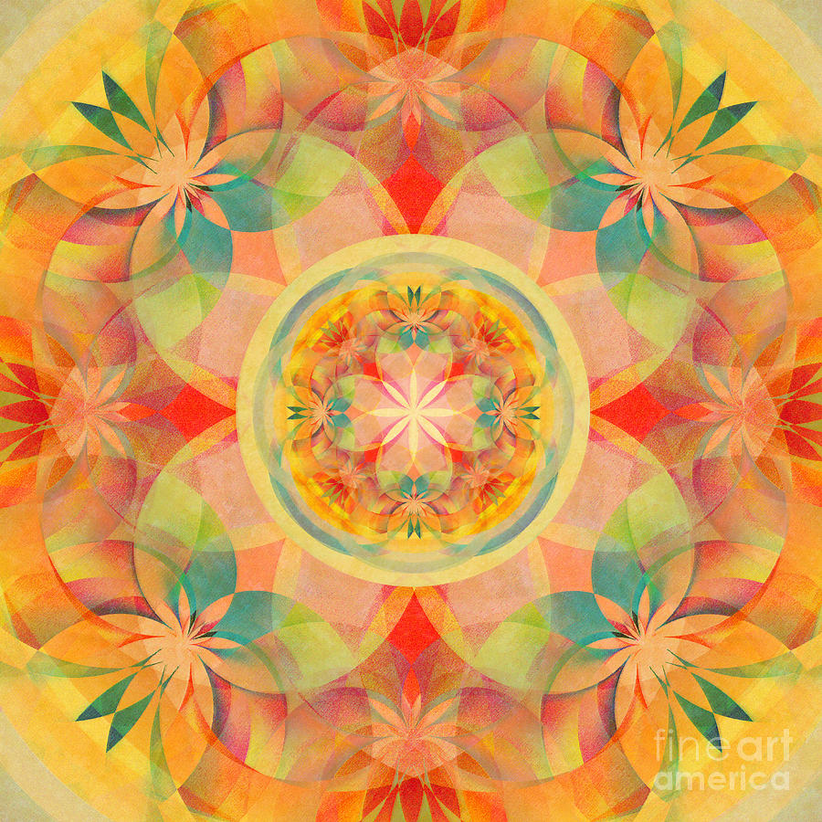 Lotus Mandala Digital Art by Klara Acel