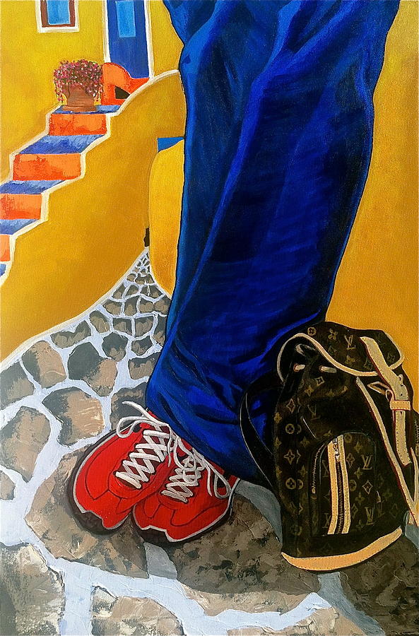 Louie Painting by Chris Eckley