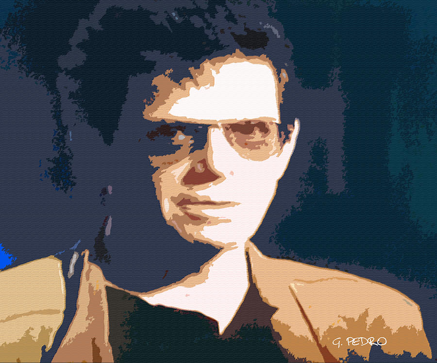 Lou Reed Rest in Peace Painting by George Pedro