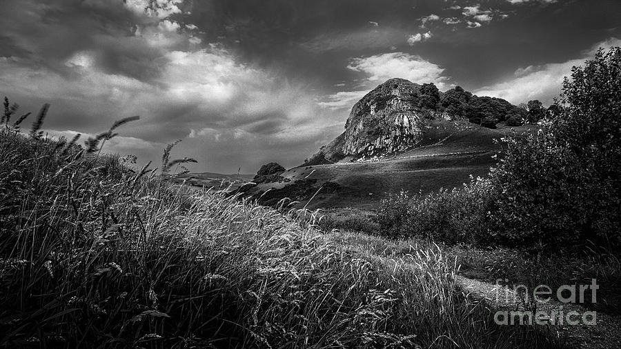 Black And White Photograph - Loudoun Hill by John Farnan