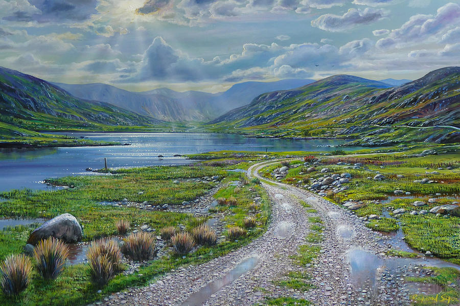 Ireland Painting - Lough Cloon by Raymond Sipos.