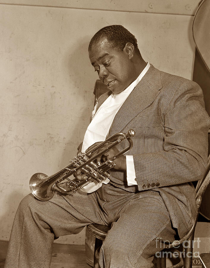 Louis Armstrong Photograph - Louis Armstrong  at Monterey Jazz Festival of 1958  by Monterey County Historical Society