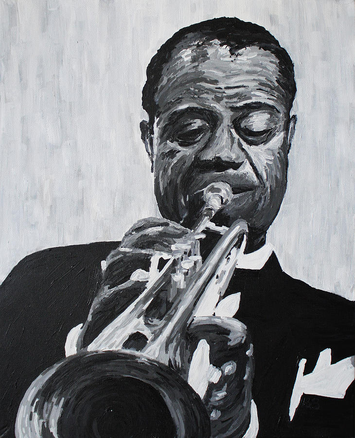 Louis Armstrong Painting by Bridget Brummel