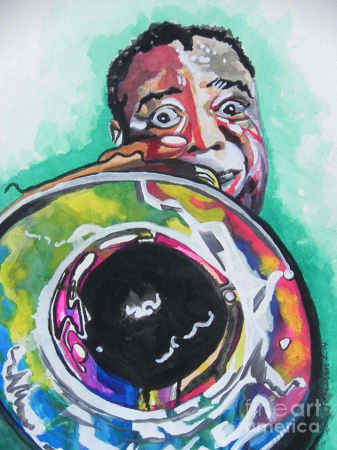 Louis Armstrong Painting by Chrisann Ellis