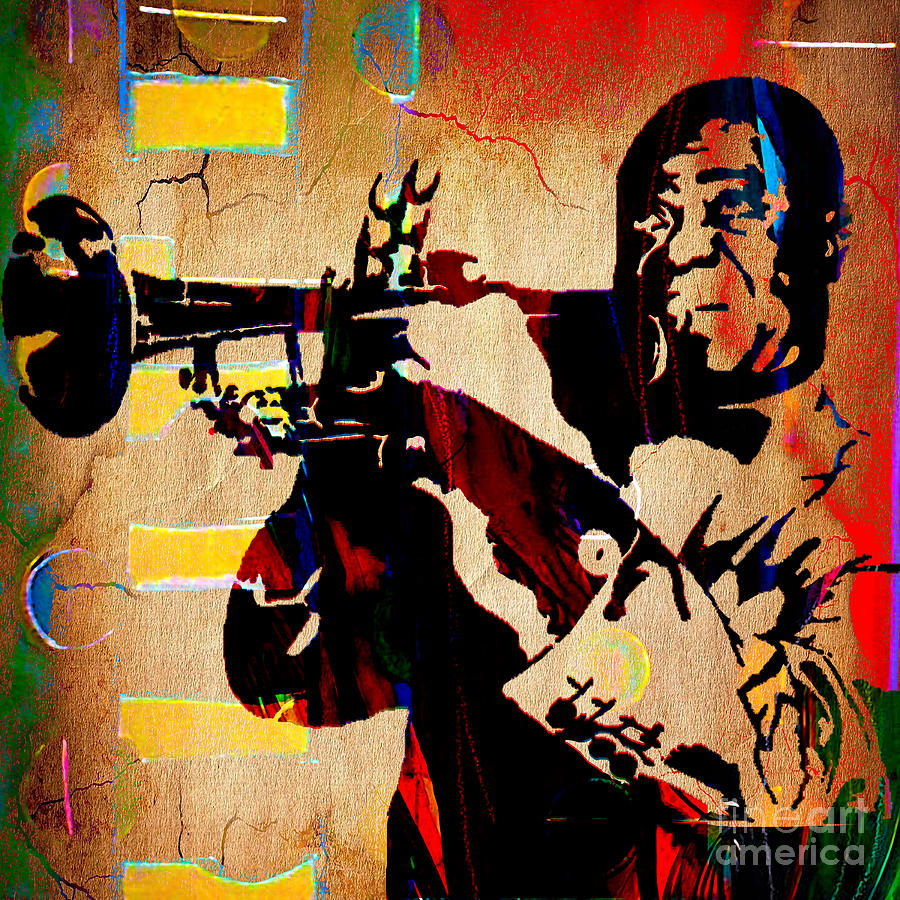 Louis Armstrong Mixed Media - Louis Armstrong Collection by Marvin Blaine