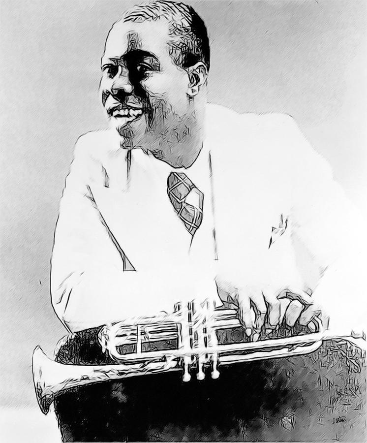 Louis Armstrong Drawing by Dean Wittle Fine Art America