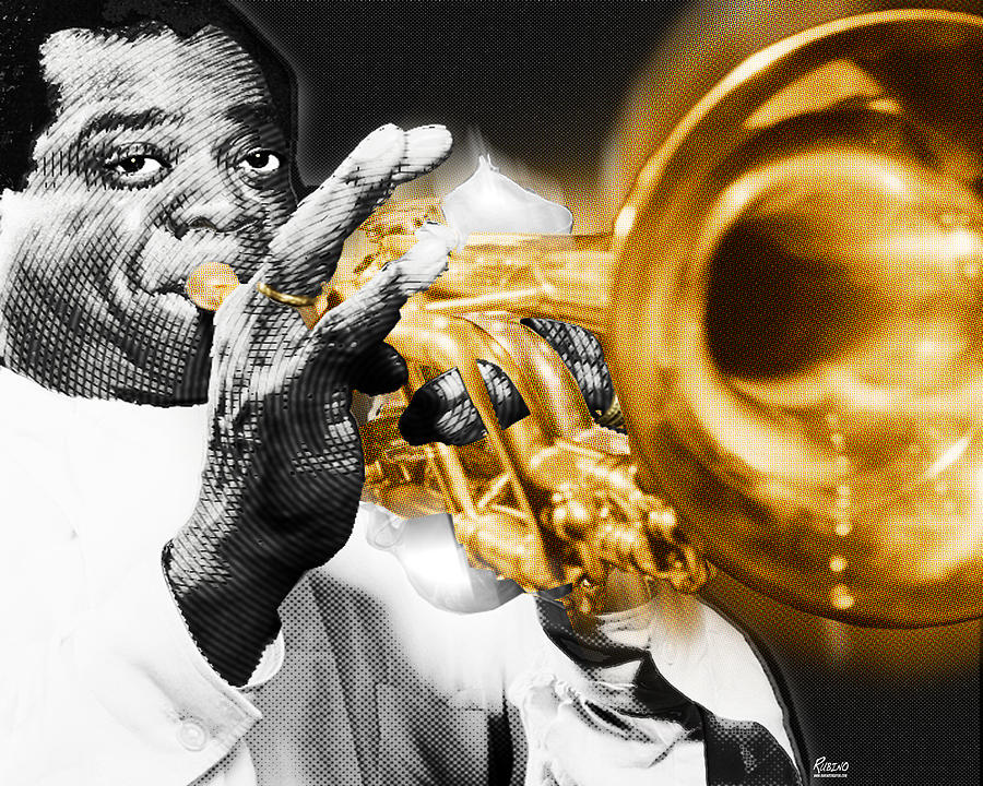 Louis Armstrong Painting by Tony Rubino