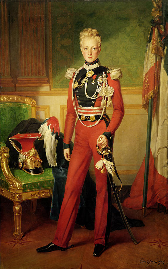 Portrait Photograph - Louis-charles-philippe Of Orleans 1814-96 Duke Of Nemours, 1833 Oil On Canvas by Anton van Ysendyck