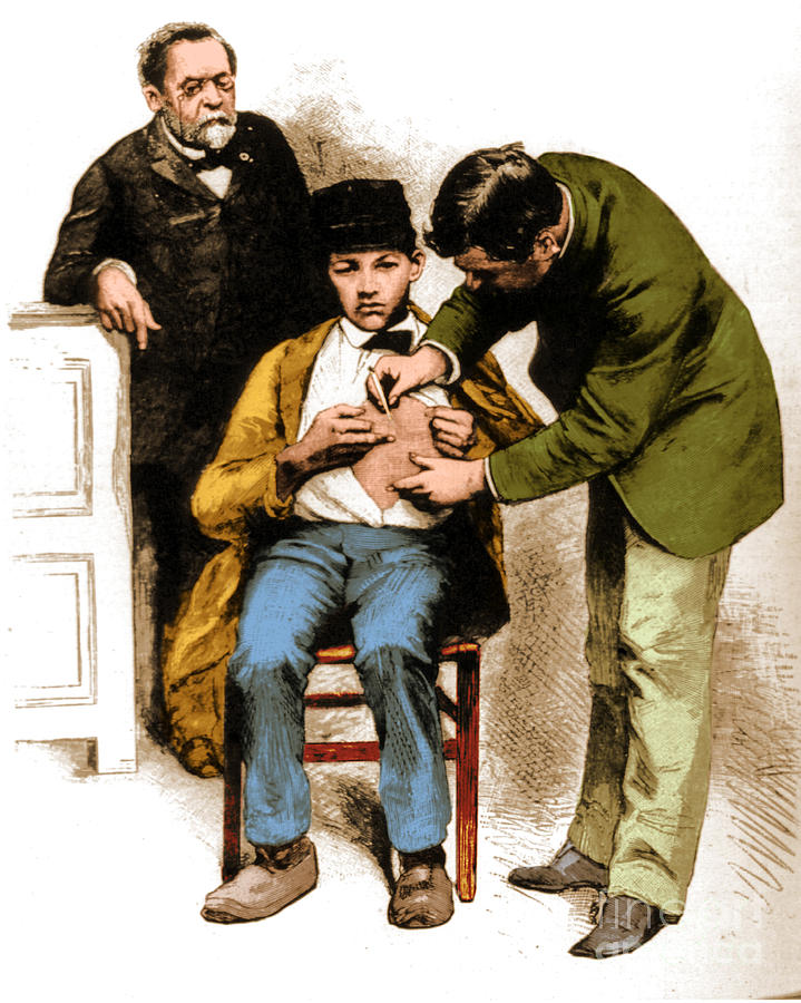 Louis Pasteur Supervising Rabies Photograph by Science Source
