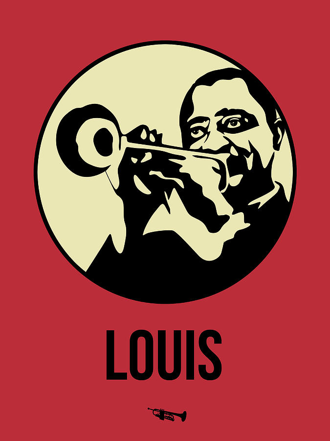 Music Digital Art - Louis Poster 2 by Naxart Studio