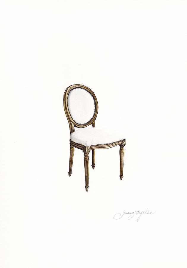 Furniture Painting - Louis Style Chair by Jazmin Angeles