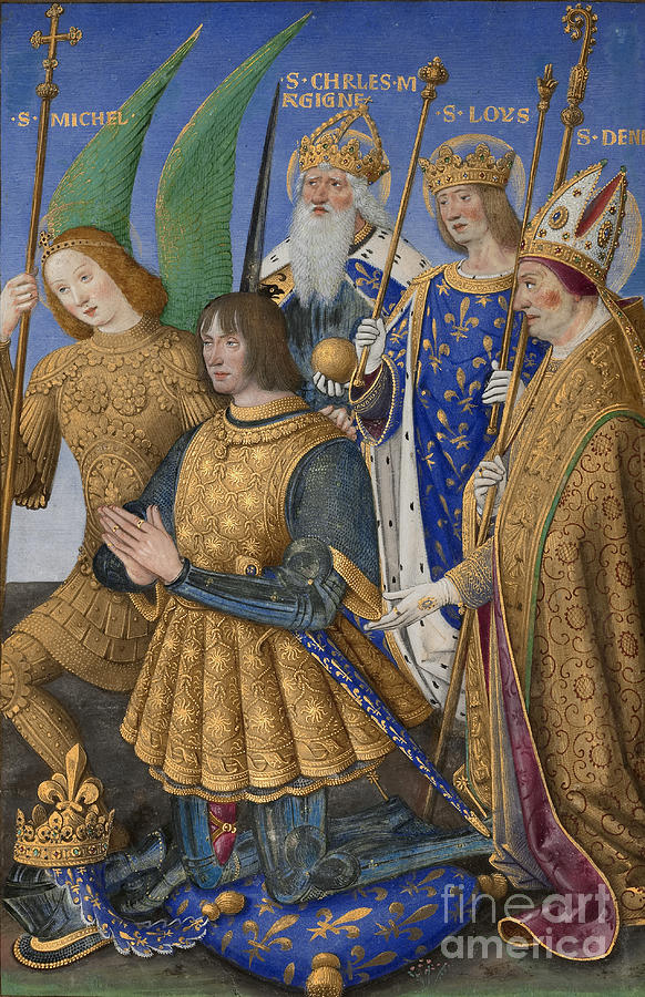 Louis Xii Of France Kneels In Prayer Photograph by Getty Research Institute