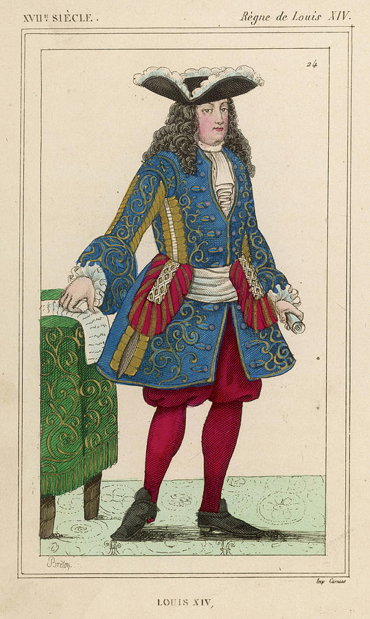 Louis Xiv French Monarch (picture Drawing by Mary Evans Picture Library