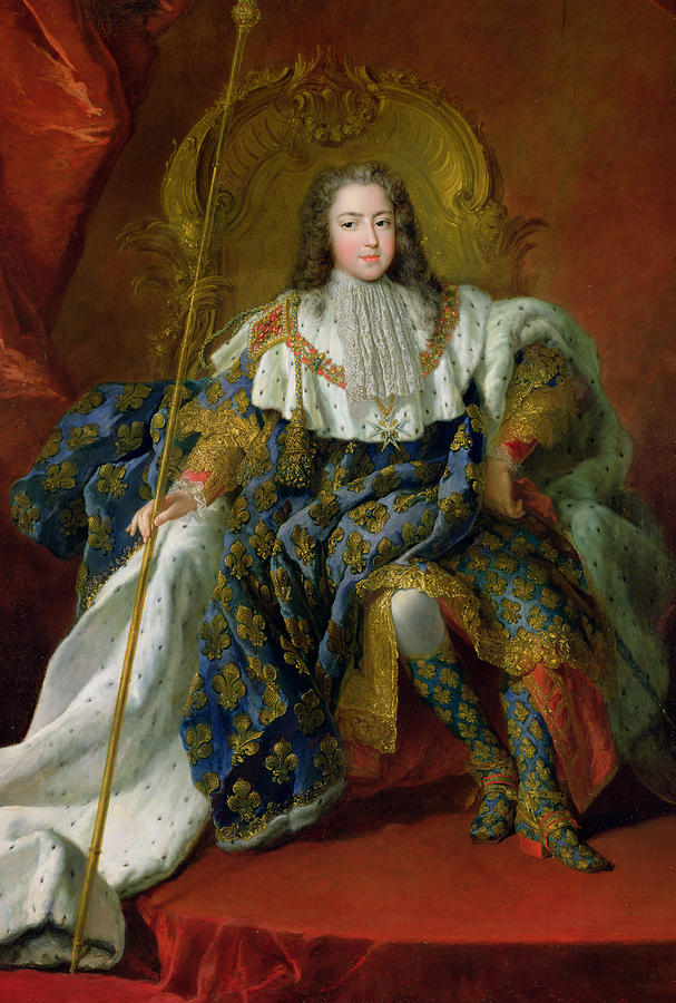 Portrait Painting - Louis XV by Alexis Simon Belle