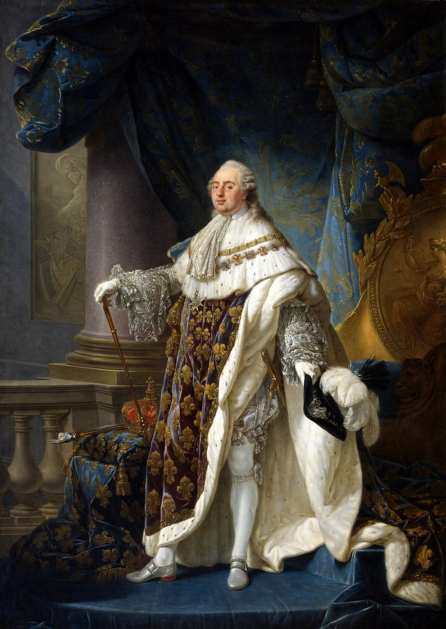 Louis XVI King of France and Navarre Painting by Antoine-Francois Callet