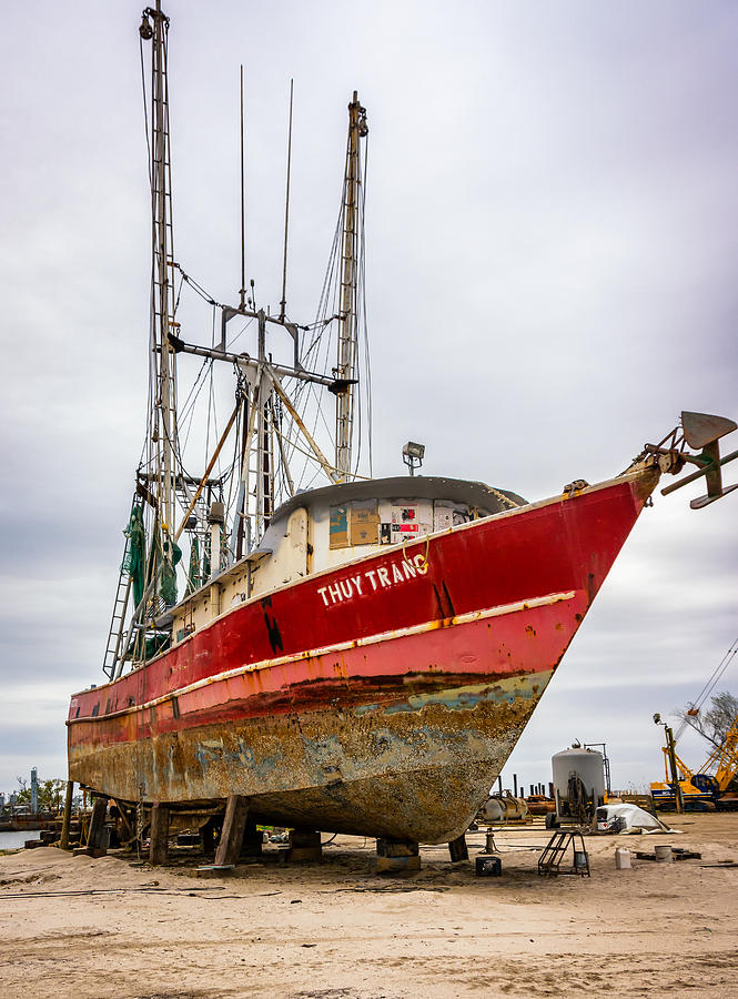 Boat Photograph - Louisiana Shrimp Boat 2 by Steve Harrington