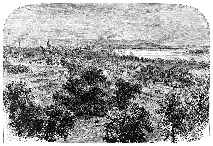 Louisville, C1870 Painting by Granger