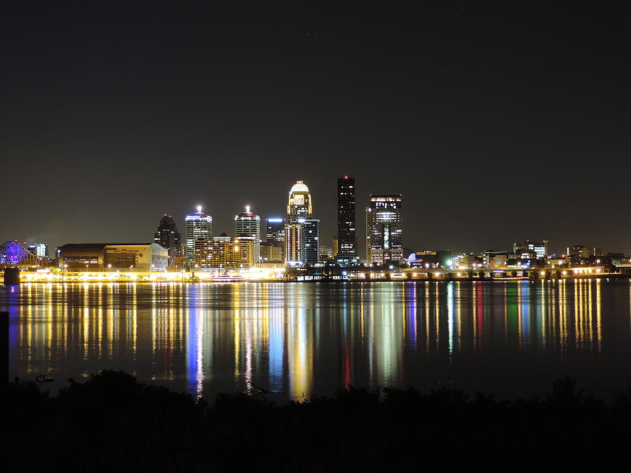 Louisville skyline at night Photograph by Cityscape Photography | Fine ...