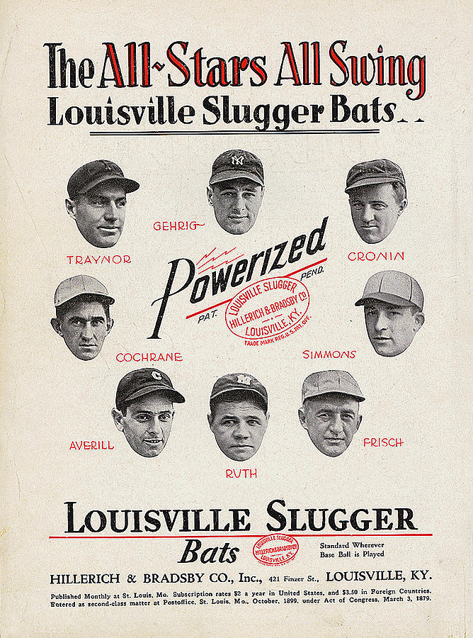 Louisville Slugger Bats Digital Art by Unknown