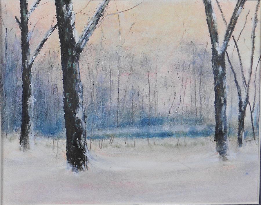 Beautiful Painting - Louisville Winter Woods George Rodgers Clark Park by Gerry Furgason