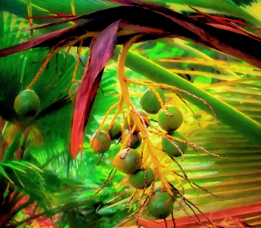 Loulu Palm Painting by Michael Pickett