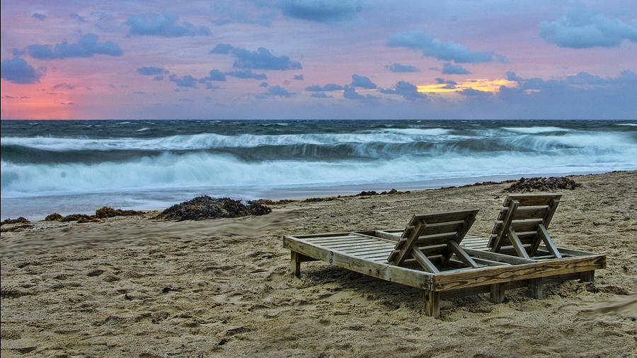 Loungers On The Beach Photograph by Don Durfee