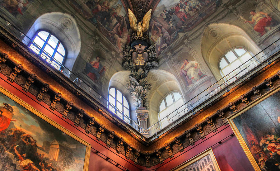 Louvre Ceiling Photograph by Glenn DiPaola