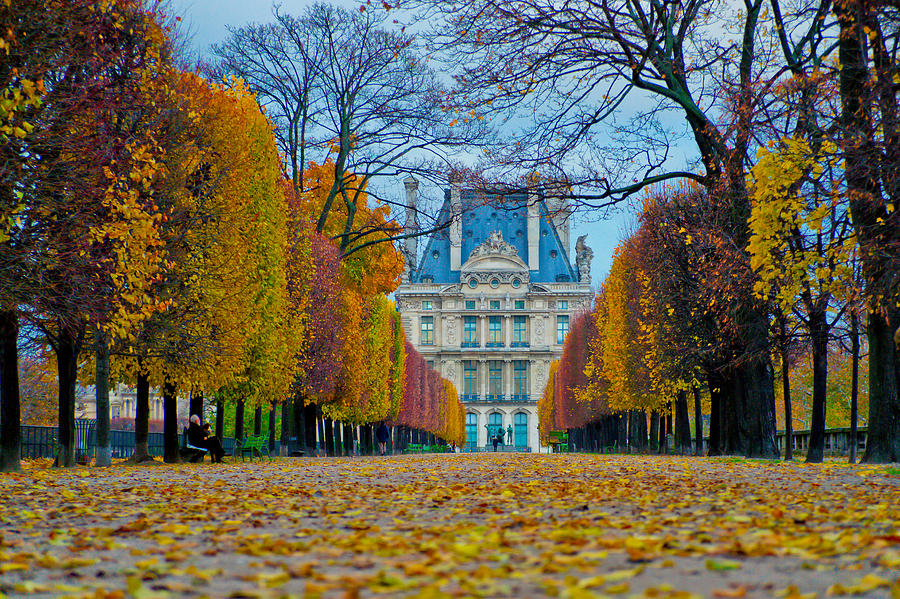 Louvre in Fall Photograph by Kent Nancollas