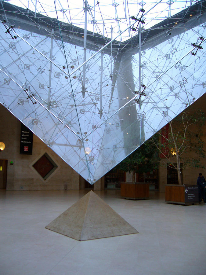 Paris Photograph - Louvre Interior Pyramid by Willie Chea