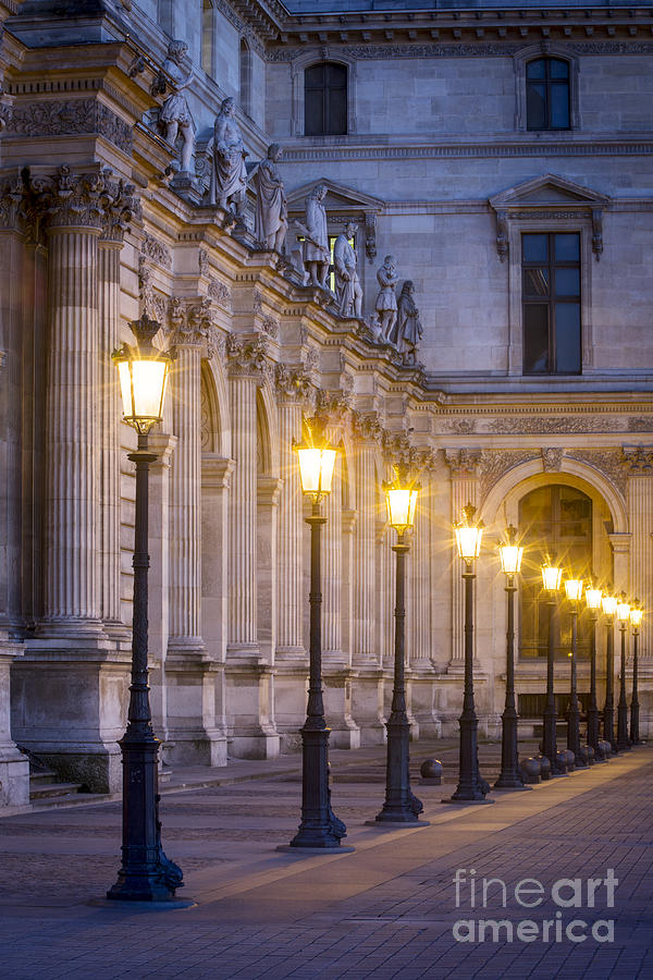 Louvre Lampposts Photograph by Brian Jannsen