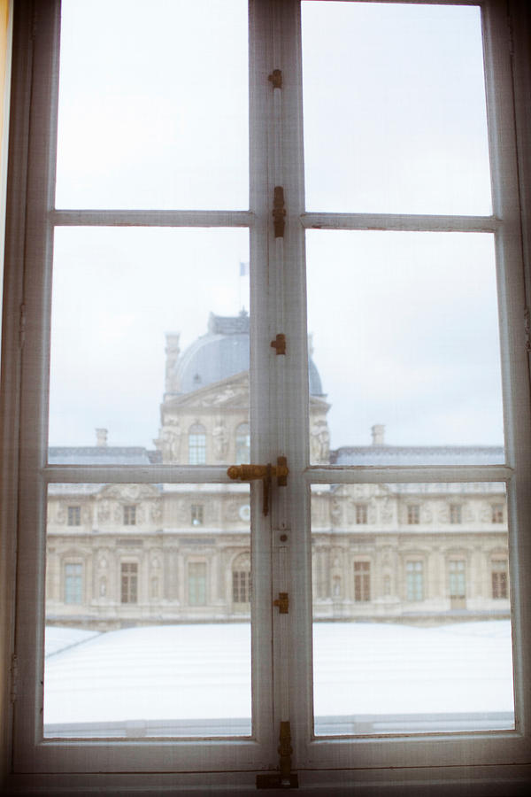 Louvre Museum Viewed Through A Window Photograph by Panoramic Images