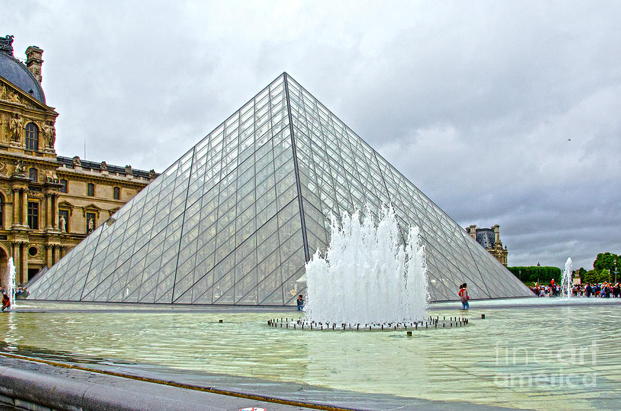 Louvre Photograph - Louvre Pyramid by Pravine Chester
