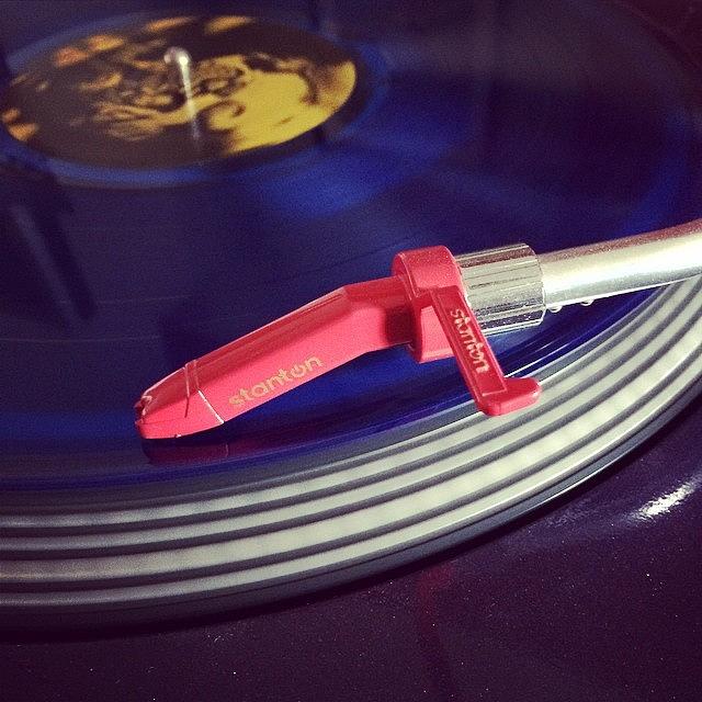 Blue Photograph - Love A Coloured Vinyl #decks #dj #vinyl by Tim Topping