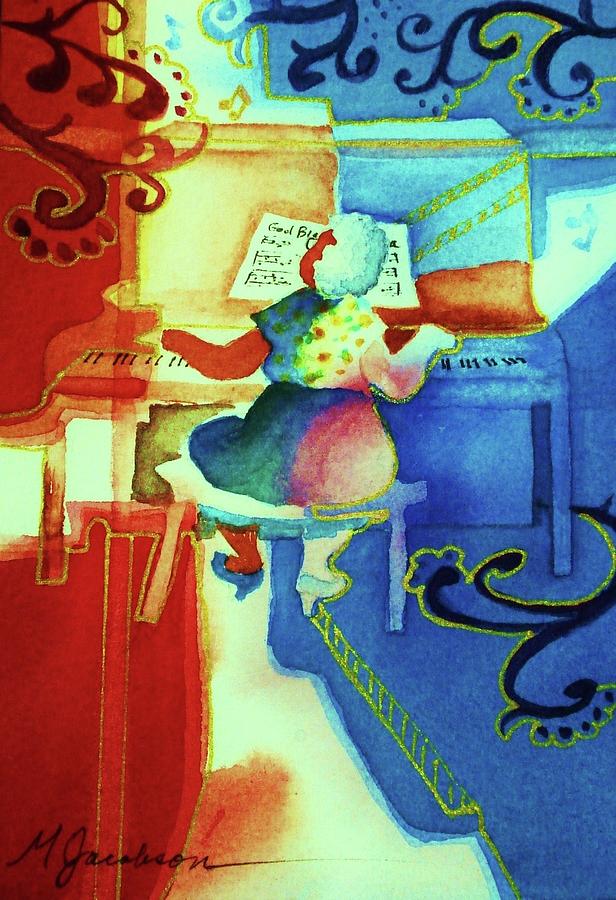 Love a Piano 4 Mixed Media by Marilyn Jacobson
